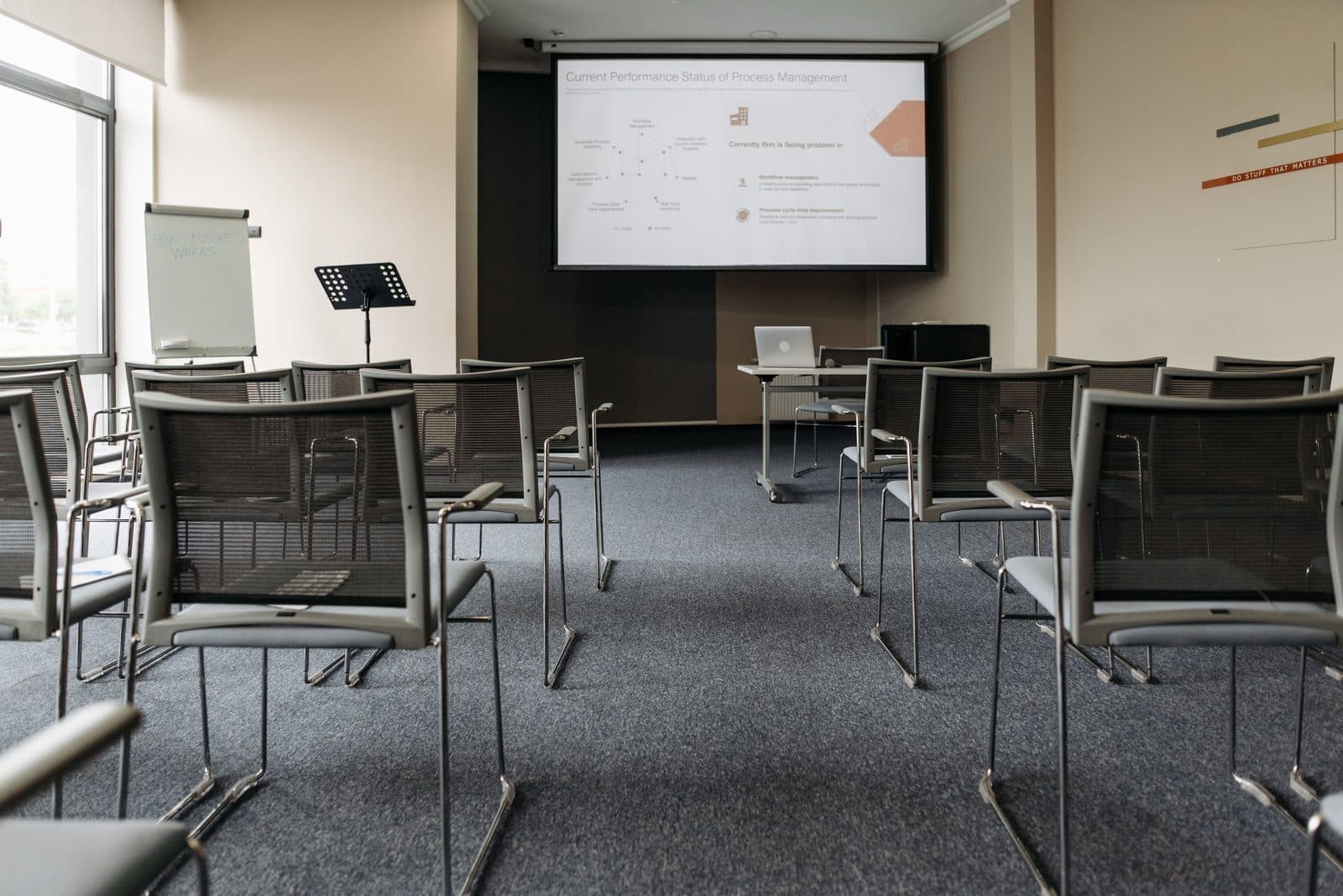 A corporate training session